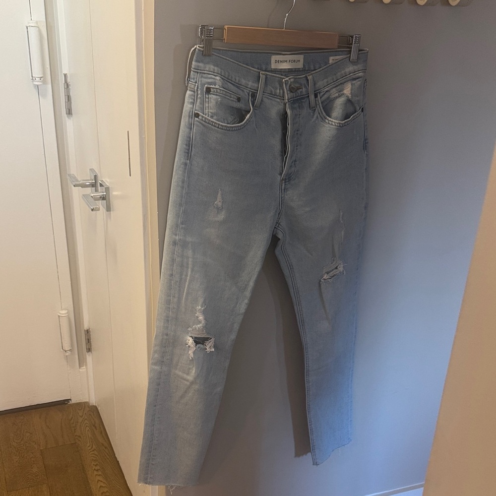 Denim Forum Sky Blue High Rise Jeans